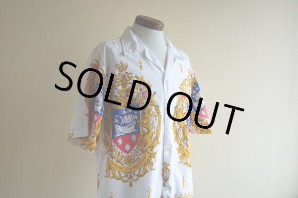 画像7: 1960s Larry's オープンカラーシャツ　 "NASSAU IN THE BAHAMAS"　 実寸L  (7)