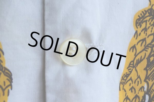 画像10: 1960s Larry's オープンカラーシャツ　 "NASSAU IN THE BAHAMAS"　 実寸L  (10)