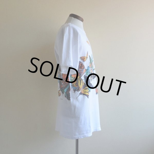 画像2: 1990s HABITAT 蝶アートTシャツ　 "MADE IN USA"　 表記L  (2)