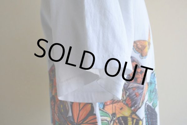 画像15: 1990s HABITAT 蝶アートTシャツ　 "MADE IN USA"　 表記L  (15)