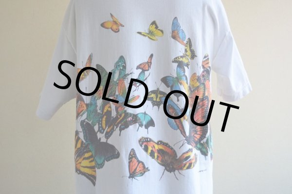 画像11: 1990s HABITAT 蝶アートTシャツ　 "MADE IN USA"　 表記L  (11)