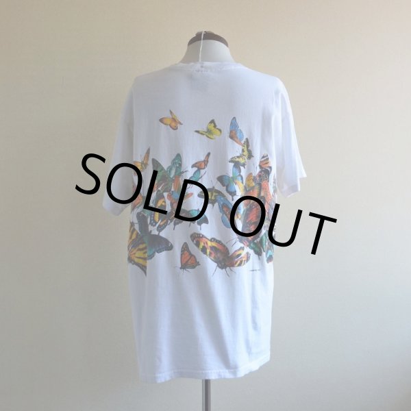 画像3: 1990s HABITAT 蝶アートTシャツ　 "MADE IN USA"　 表記L  (3)