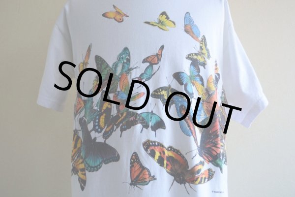 画像9: 1990s HABITAT 蝶アートTシャツ　 "MADE IN USA"　 表記L  (9)