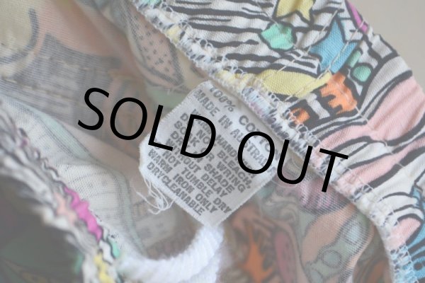 画像4: 1980-90s Hot Tuna 総柄ショーツ　 "MADE IN AUSTRALIA"　 実寸W78cm  (4)