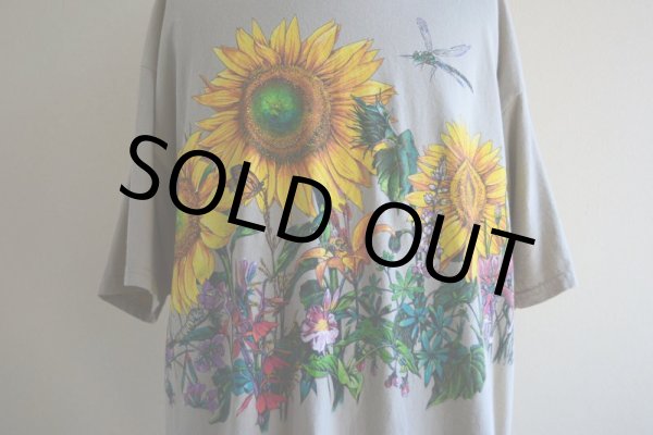 画像9: 1990s ひまわり アートTシャツ　 "MADE IN USA"　 表記L  (9)