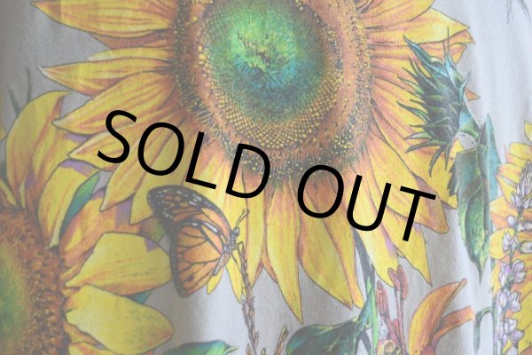 画像10: 1990s ひまわり アートTシャツ　 "MADE IN USA"　 表記L  (10)