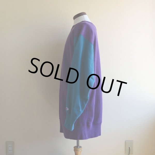 画像4: 1990s Champion リバースウィーブスウェット  "クレイジーパターン"  表記XXL  (4)