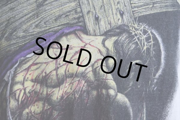 画像9: 1990s JESUS プリントTシャツ  "MADE IN USA"  表記XL  (9)