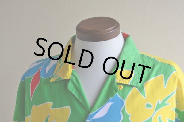 画像6: ORIGINAL JAMS コットンアロハシャツ　 "Surf Line HAWAII"　 表記XL  (6)