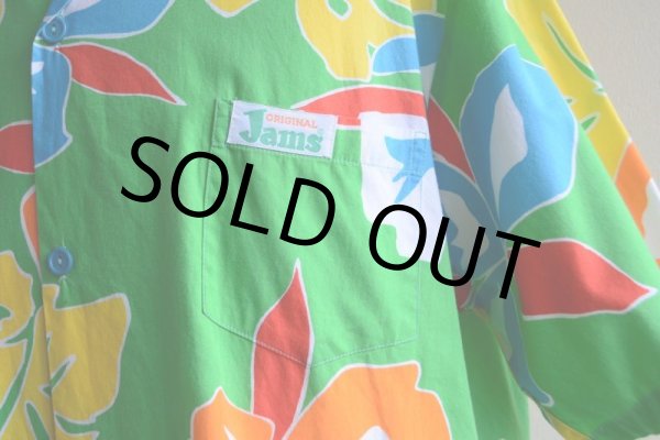 画像7: ORIGINAL JAMS コットンアロハシャツ　 "Surf Line HAWAII"　 表記XL  (7)
