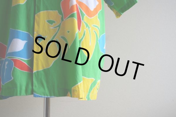 画像9: ORIGINAL JAMS コットンアロハシャツ　 "Surf Line HAWAII"　 表記XL  (9)