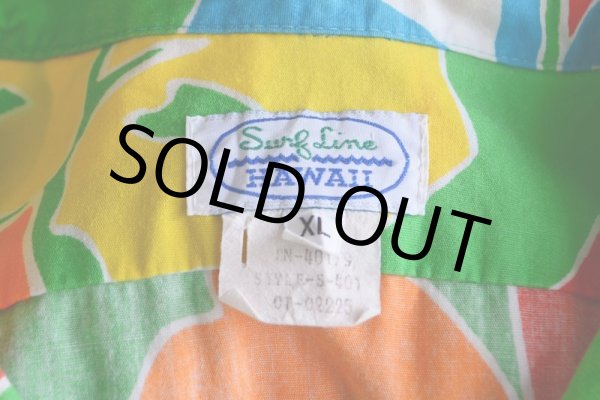 画像5: ORIGINAL JAMS コットンアロハシャツ　 "Surf Line HAWAII"　 表記XL  (5)