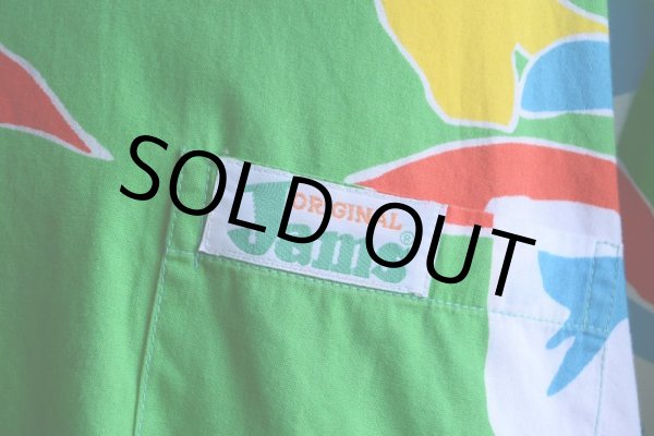 画像8: ORIGINAL JAMS コットンアロハシャツ　 "Surf Line HAWAII"　 表記XL  (8)