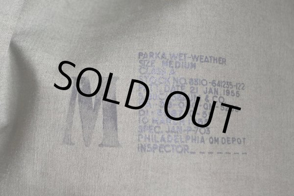 画像5: 1950s US.NAVY レインパーカー  表記MEDIUM  (5)