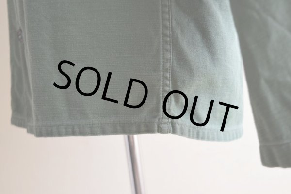 画像12: 1950s US.ARMY OG107 ユーティリティシャツ　 "1st初期"　 実寸ML  (12)