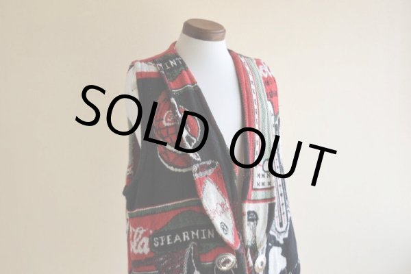 画像8: 1990s Coca-Cola ラグベスト　 "MADE IN USA"　 表記XL  (8)