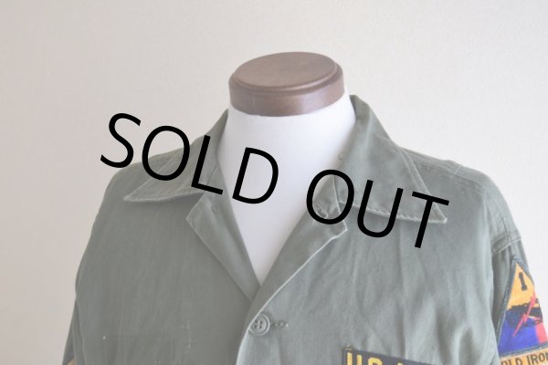 画像8: 1960s B.V.D. US.ARMY ユーティリティシャツ　 "3RD TYPE"　 表記MEDIUM  (8)