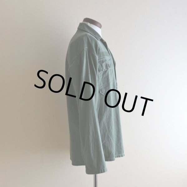 画像2: 1950s US.ARMY OG107 ユーティリティシャツ　 "1st初期"　 実寸ML  (2)