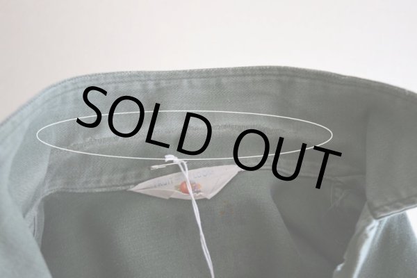 画像18: 1950s FRUIT OF THE LOOM US.ARMY ユーティリティシャツ  "13スターボタン"  実寸S-M  (18)