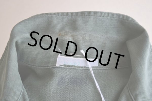 画像5: 1950s US.ARMY OG107 ユーティリティシャツ　 "1st初期"　 実寸ML  (5)