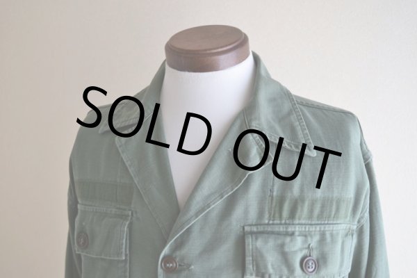 画像6: 1950s US.ARMY OG107 ユーティリティシャツ　 "1st初期"　 実寸ML  (6)