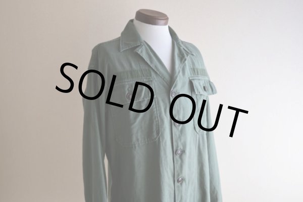 画像7: 1950s US.ARMY OG107 ユーティリティシャツ　 "1st初期"　 実寸ML  (7)