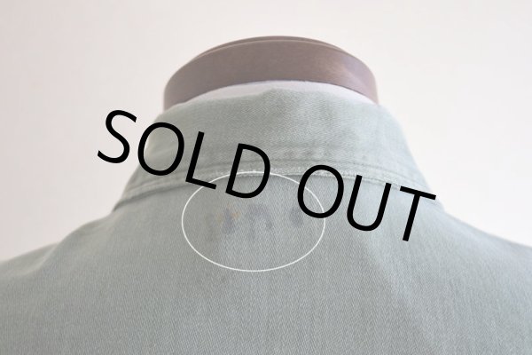 画像16: 1950s FRUIT OF THE LOOM US.ARMY ユーティリティシャツ  "13スターボタン"  実寸S-M  (16)