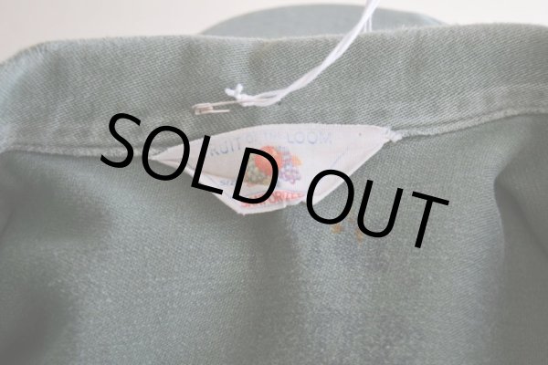 画像5: 1950s FRUIT OF THE LOOM US.ARMY ユーティリティシャツ  "13スターボタン"  実寸S-M  (5)