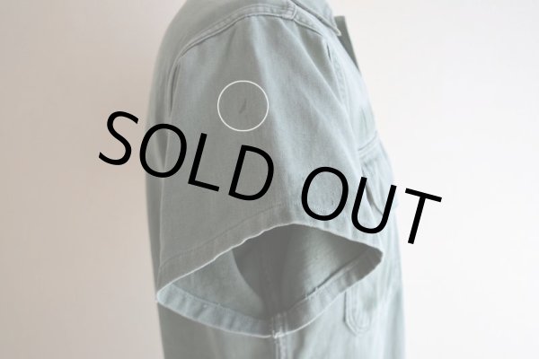 画像12: 1950s FRUIT OF THE LOOM US.ARMY ユーティリティシャツ  "13スターボタン"  実寸S-M  (12)