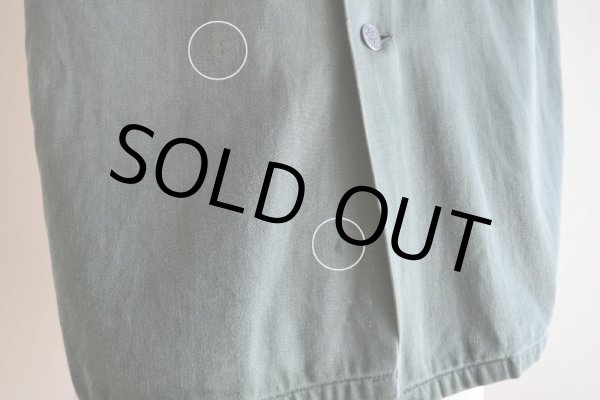 画像15: 1950s FRUIT OF THE LOOM US.ARMY ユーティリティシャツ  "13スターボタン"  実寸S-M  (15)