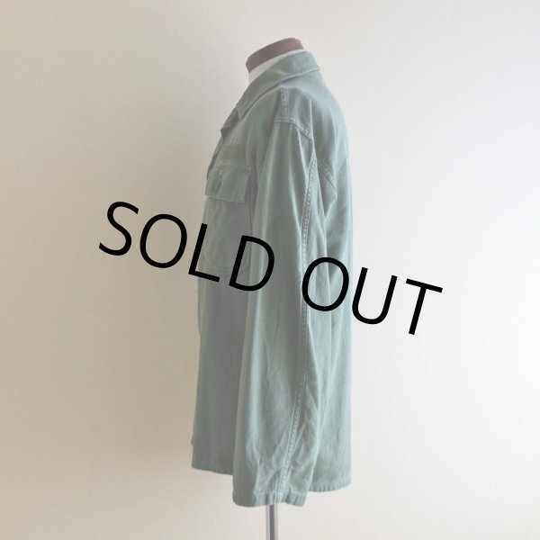 画像4: 1950s US.ARMY OG107 ユーティリティシャツ　 "1st初期"　 実寸ML  (4)