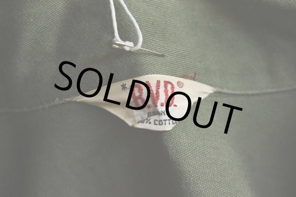 画像5: 1960s B.V.D. US.ARMY ユーティリティシャツ　 "3RD TYPE"　 表記MEDIUM  (5)