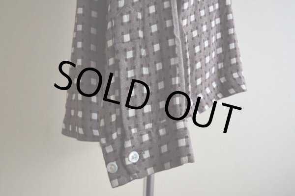 画像13: 1950s unknown レーヨンシャツ　 表記16-16 1/2  (13)