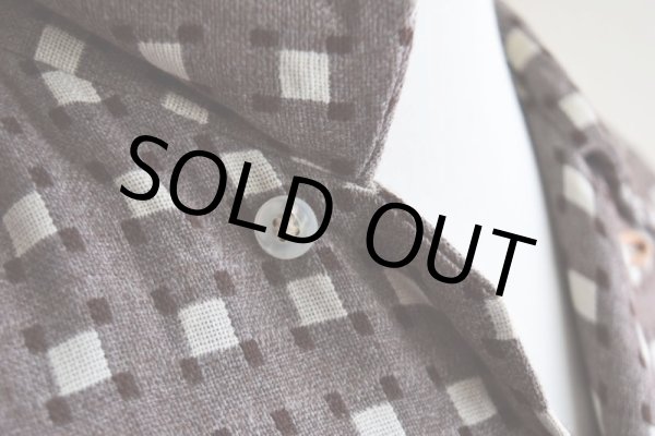 画像8: 1950s unknown レーヨンシャツ　 表記16-16 1/2  (8)