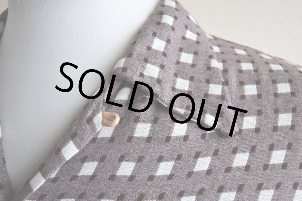 画像7: 1950s unknown レーヨンシャツ　 表記16-16 1/2  (7)