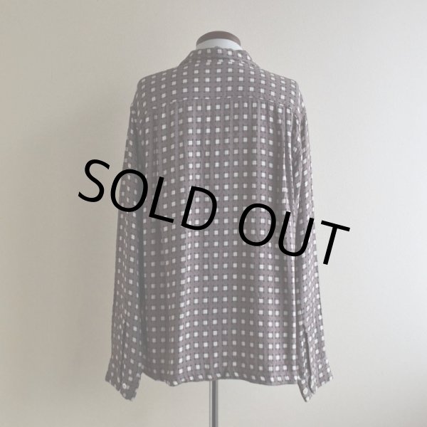 画像3: 1950s unknown レーヨンシャツ　 表記16-16 1/2  (3)