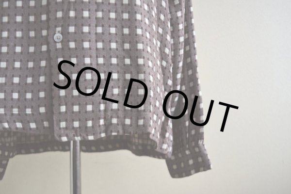 画像11: 1950s unknown レーヨンシャツ　 表記16-16 1/2  (11)