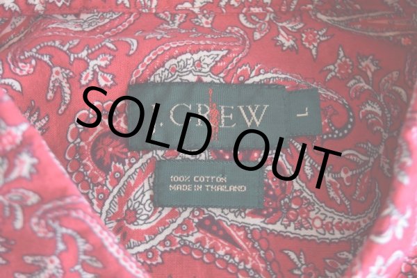 画像5: 1990s J.CREW ペイズリー柄コットンシャツ　 表記L  (5)