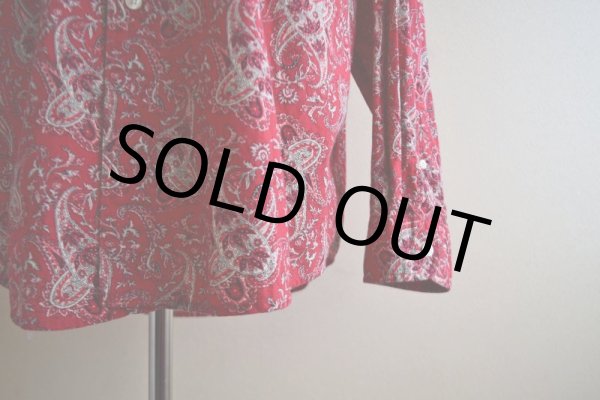 画像9: 1990s J.CREW ペイズリー柄コットンシャツ　 表記L  (9)