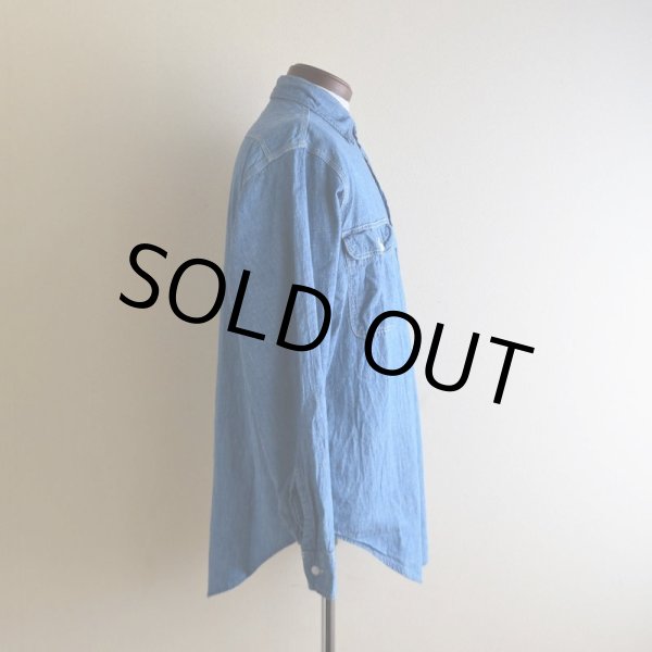 画像2: 1960s BIG MAC シャンブレーンシャツ  表記15-15 1/2  (2)