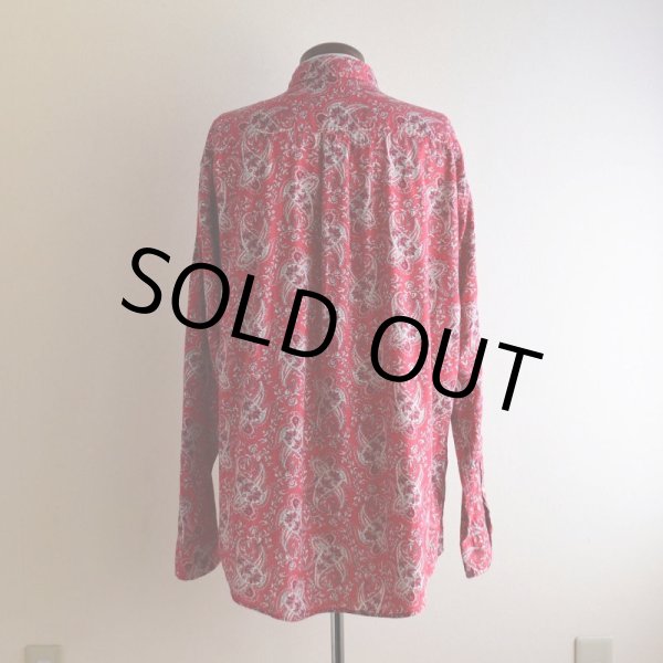 画像3: 1990s J.CREW ペイズリー柄コットンシャツ　 表記L  (3)