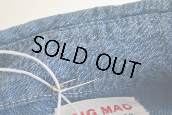 画像6: 1960s BIG MAC シャンブレーンシャツ  表記15-15 1/2  (6)