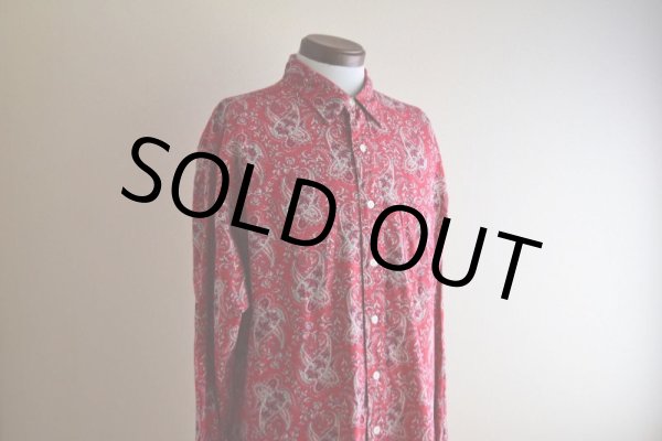 画像6: 1990s J.CREW ペイズリー柄コットンシャツ　 表記L  (6)