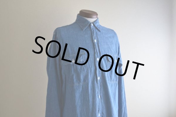 画像7: 1960s BIG MAC シャンブレーンシャツ  表記15-15 1/2  (7)