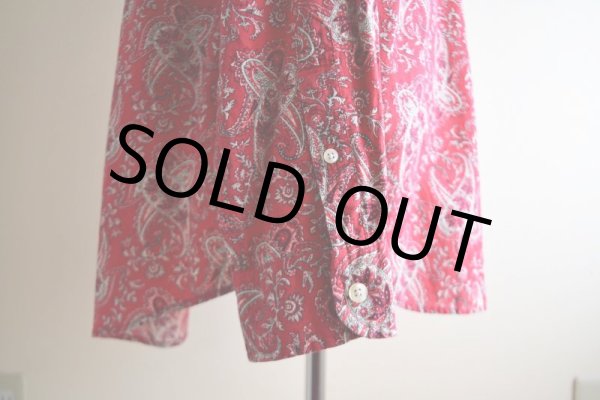 画像11: 1990s J.CREW ペイズリー柄コットンシャツ　 表記L  (11)