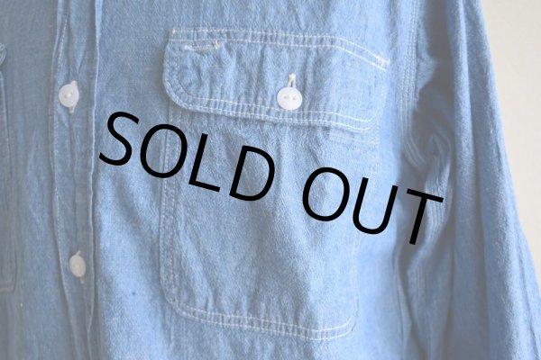 画像10: 1960s BIG MAC シャンブレーンシャツ  表記15-15 1/2  (10)