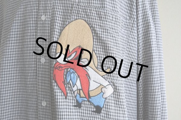 画像8: 1990s ACME CLOTHING CO. LOONEY TUNES チェックシャツ  表記L  (8)