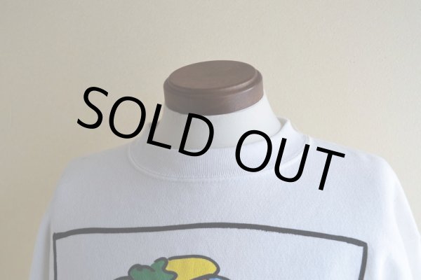 画像8: 1990s LISTEN HONEY 'cat woman' アートスウェット　 "MADE IN USA"　 表記M  (8)