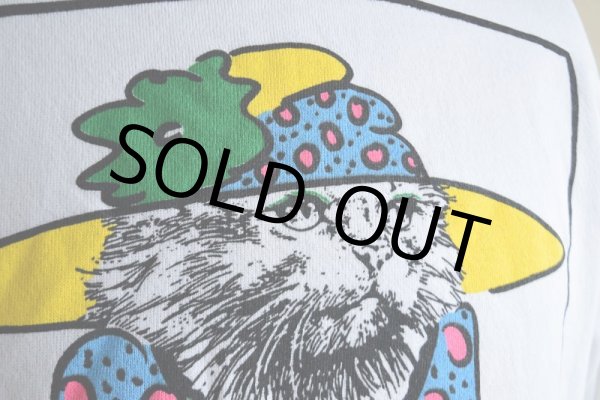 画像11: 1990s LISTEN HONEY 'cat woman' アートスウェット　 "MADE IN USA"　 表記M  (11)