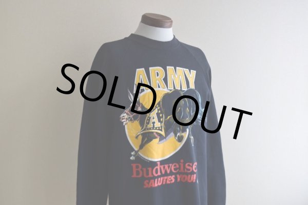 画像6: 1980s Budweiser SALUTES YOU！ ARMY プリントスウェット　 "MADE IN USA"　 表記L  (6)